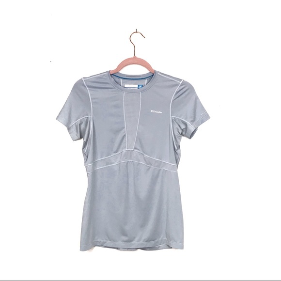 Columbia Omni-Freeze ICE T-Shirt Pale Blue Size S - Picture 2 of 7